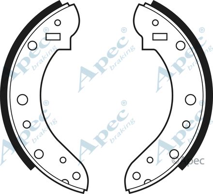 APEC BRAKING Bremžu loku komplekts SHU173